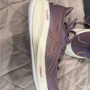 ASICS Women's Athletic Shoes in Purple and Creamasos